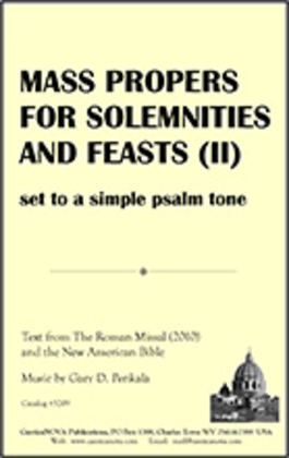 Mass Propers for Solemnities and Feasts, Vol 2
