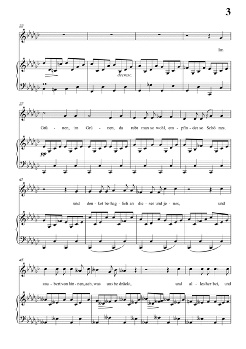 Schubert-Das Lied im Grünen,Op.115 No.1 in bG for Vocal and Piano