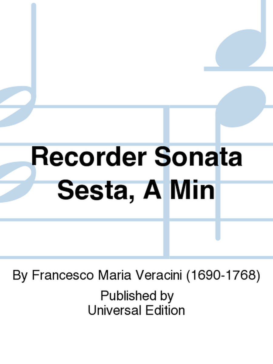Recorder Sonata Sesta, A Min
