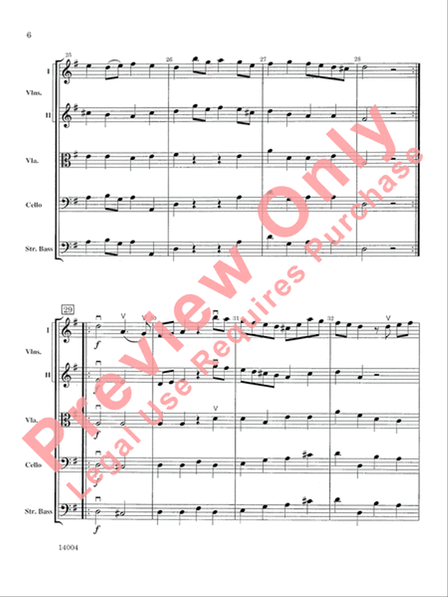 Symphony No. 4 String Orchestra scores gallery preview page 7
