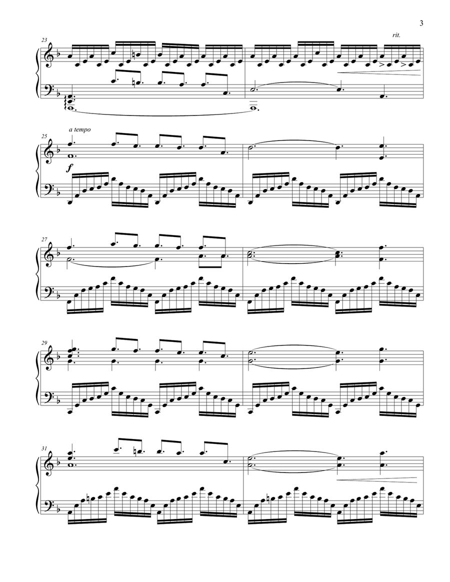 Chevalier De Sangreal Piano Solo scores gallery preview page 3