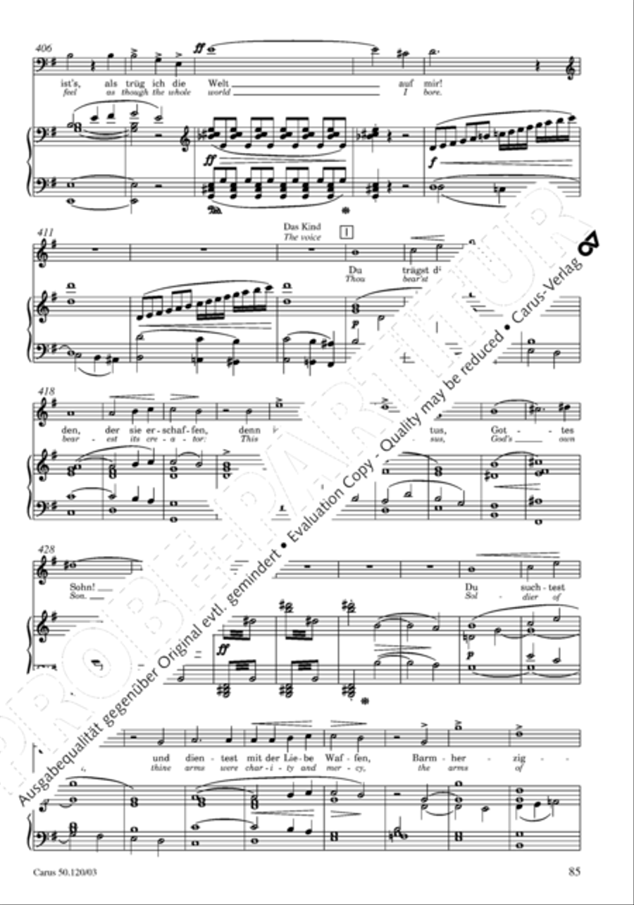 Christoforus + Das Tochterlein des Jairus (Gesamtausgabe, Bd. 9) 4-Part scores gallery preview page 86