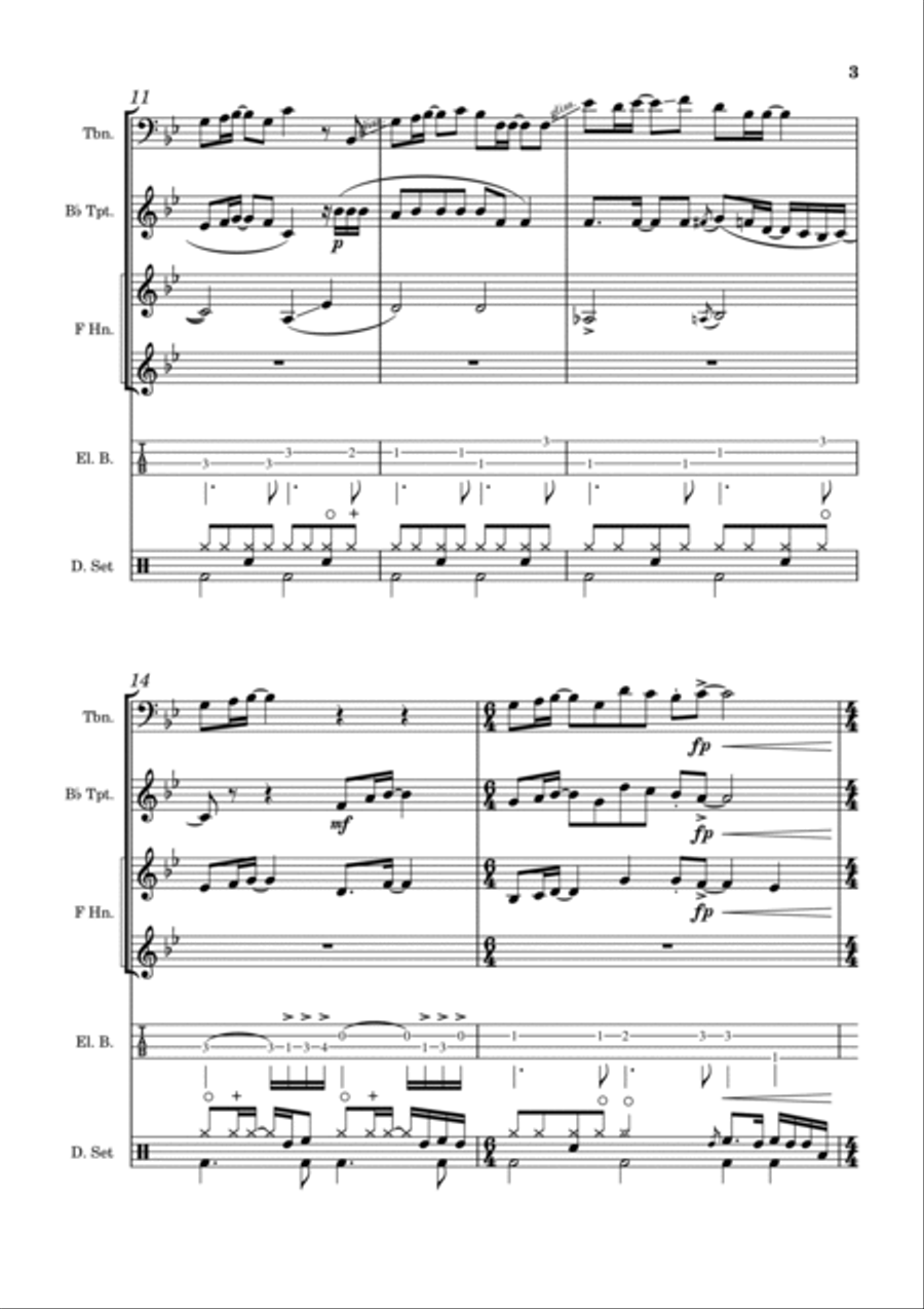 Nothing's Gonna Change My Love For You Horn scores gallery preview page 3
