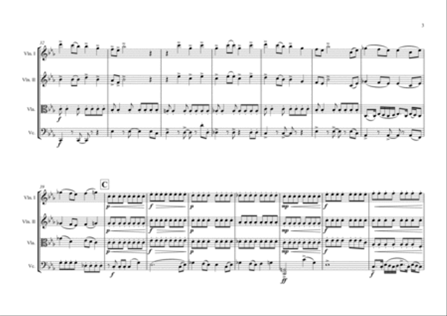 Toxic String Quartet scores gallery preview page 3