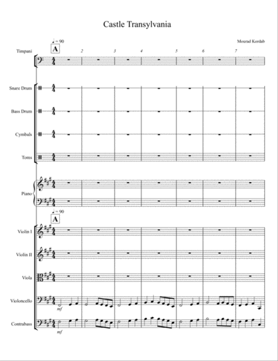 Castle Transylvania String Orchestra scores gallery preview page 2