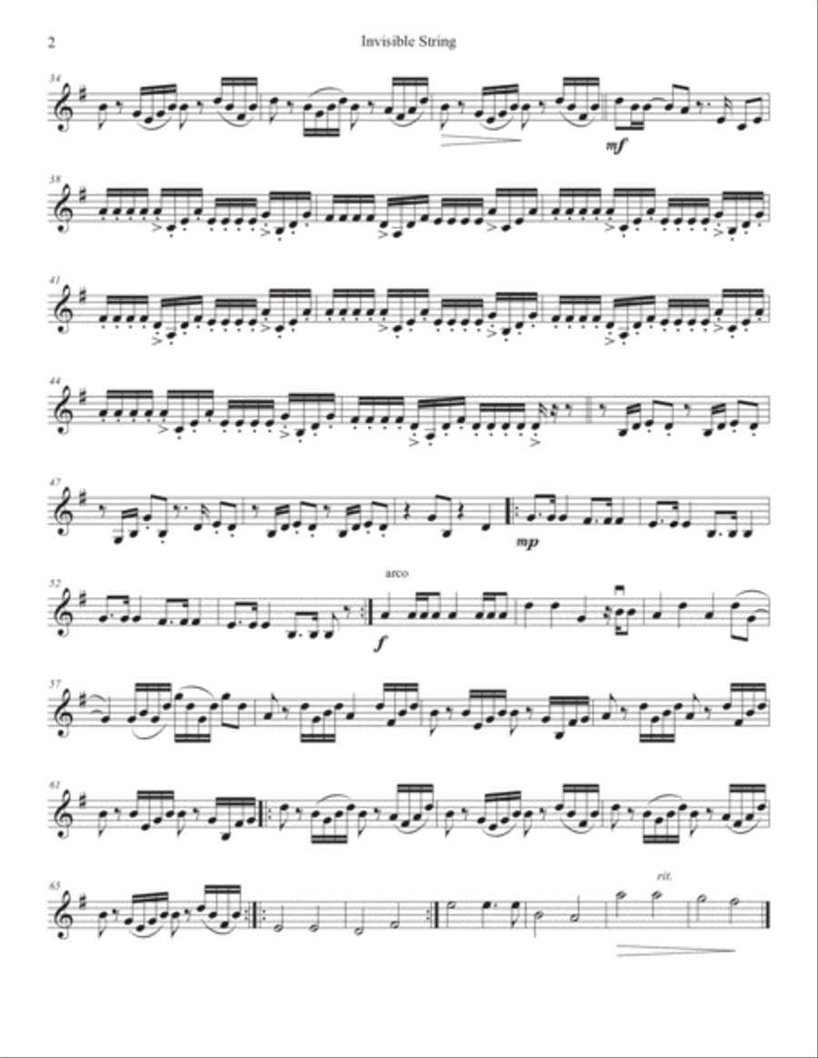 Invisible String String Quartet scores gallery preview page 4