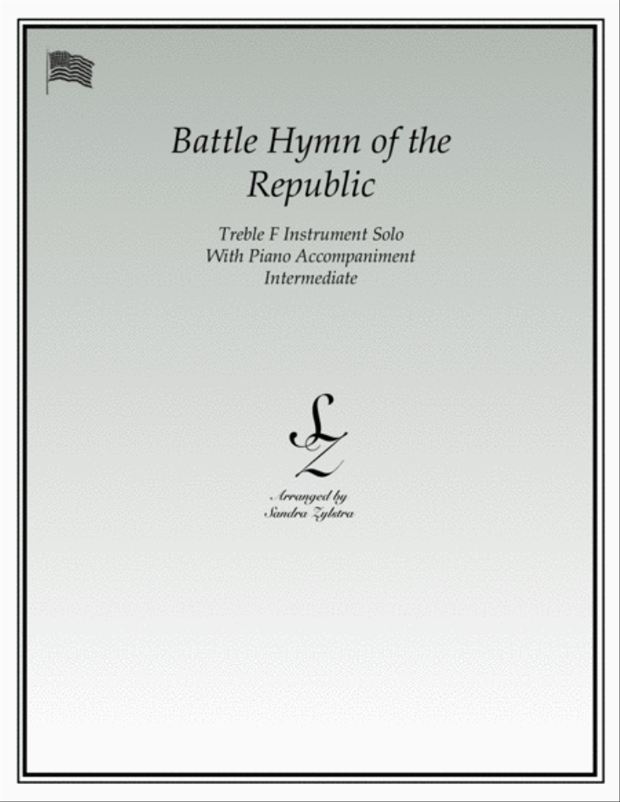 Battle Hymn of the Republic (treble F instrument solo) Horn scores gallery preview page 1