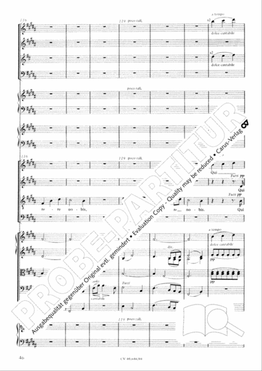 Mass in A Major (2 versions) STB scores gallery preview page 57