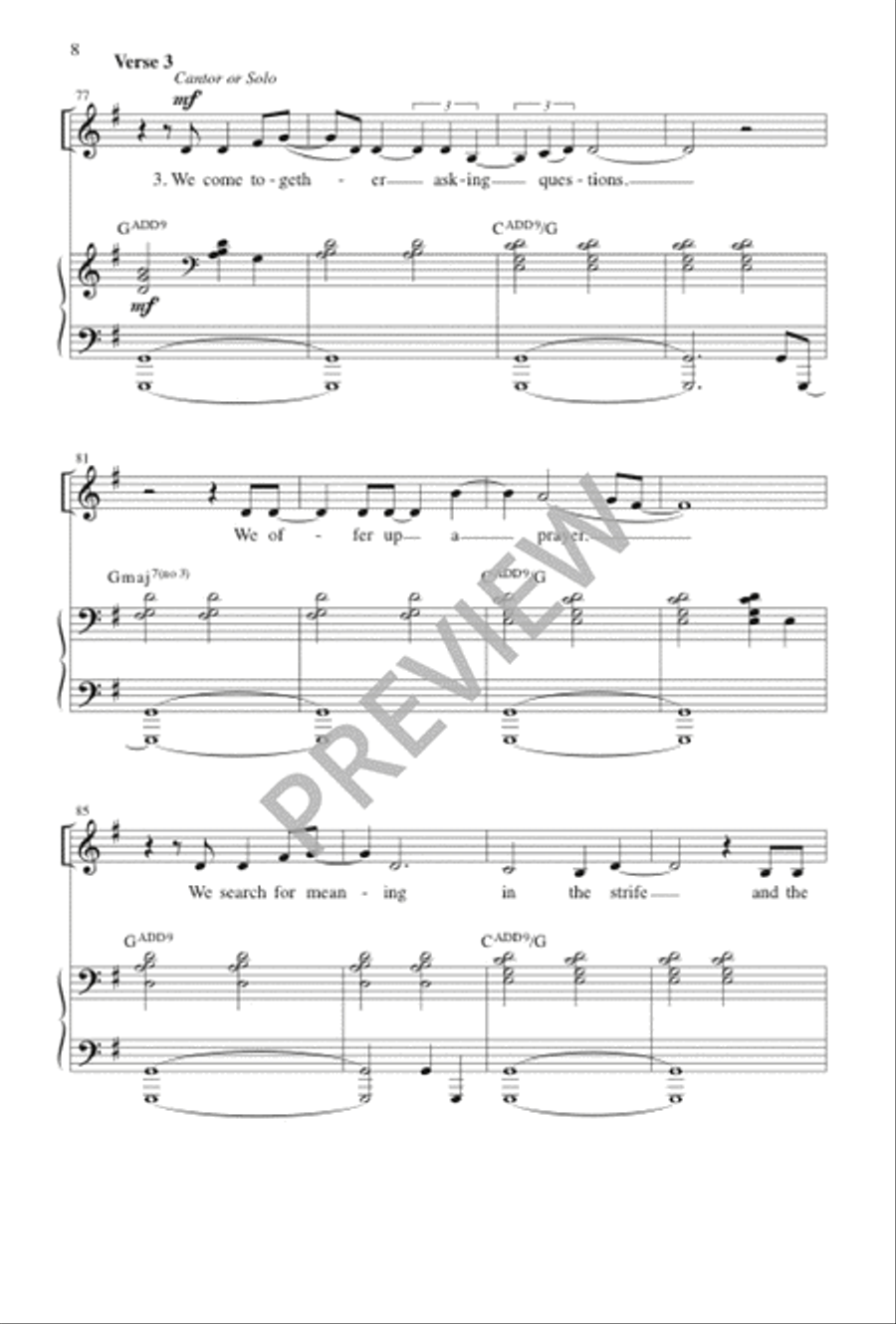I'll Walk by Your Side I'll Walk by Your Side 4-Part scores gallery preview page 9