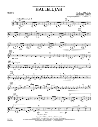 Hallelujah - Violin 2