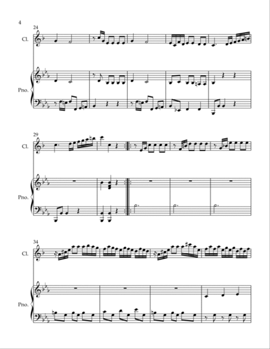 Con Spirito Clarinet Solo scores gallery preview page 4