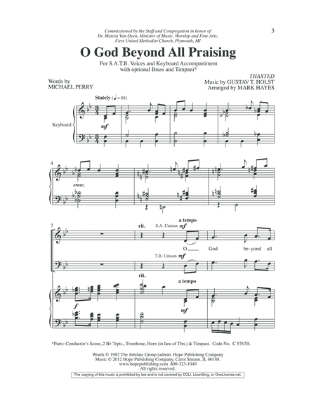 O God Beyond All Praising