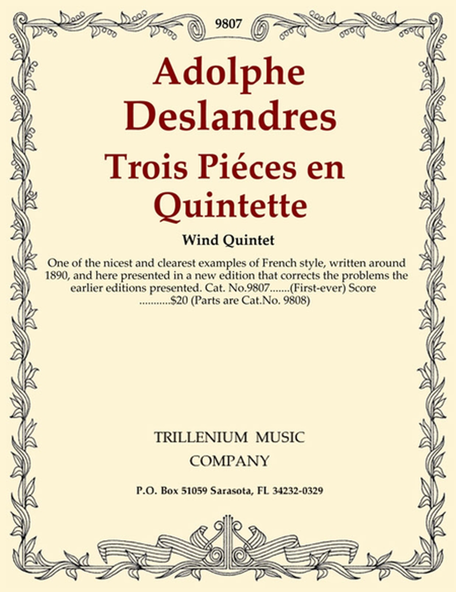 Trois Pieces en Quintette