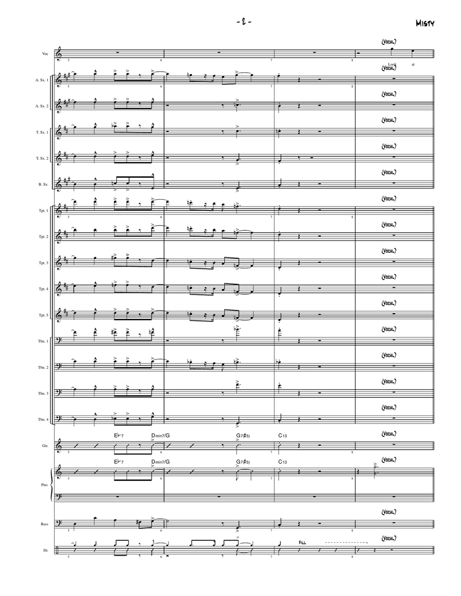 Misty Jazz Ensemble scores gallery preview page 3