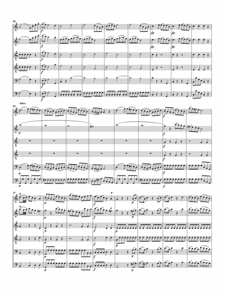 Divertimento, K.289 (arrangement for 6 recorders)