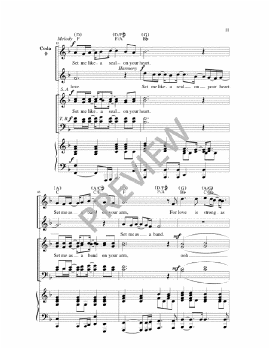 The Fire of Love 4-Part scores gallery preview page 11