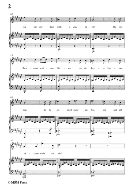 Schubert-Als ich sie errothen sah in F sharp Major,for voice and piano image number null