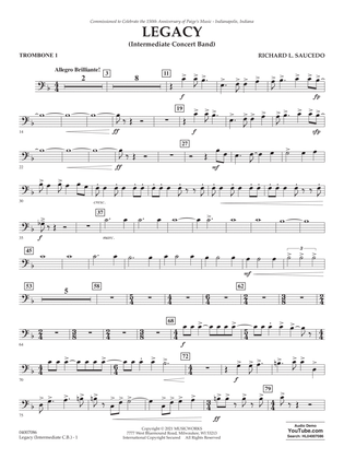 Legacy (Intermediate Version) - Trombone 1