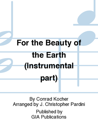 For the Beauty of the Earth - Instrument edition