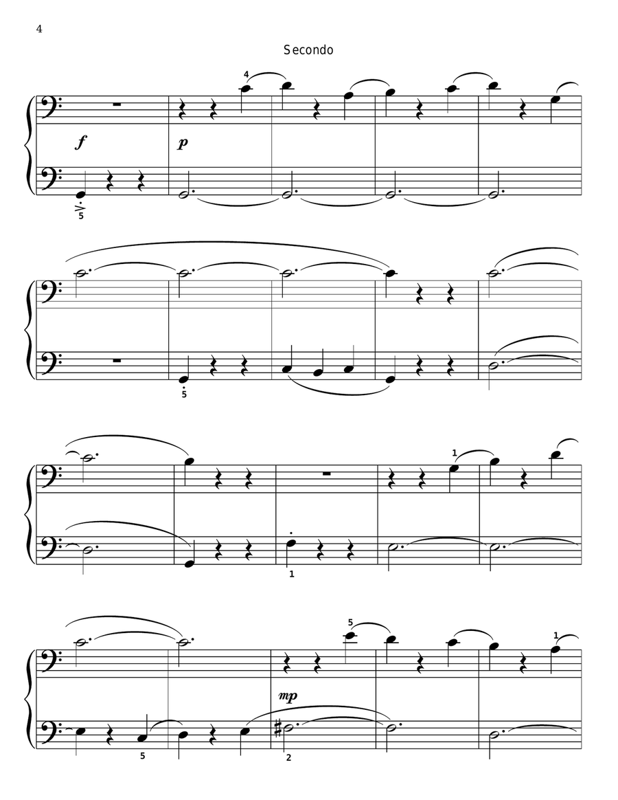 At The Flea Circus Piano Duet scores gallery preview page 3
