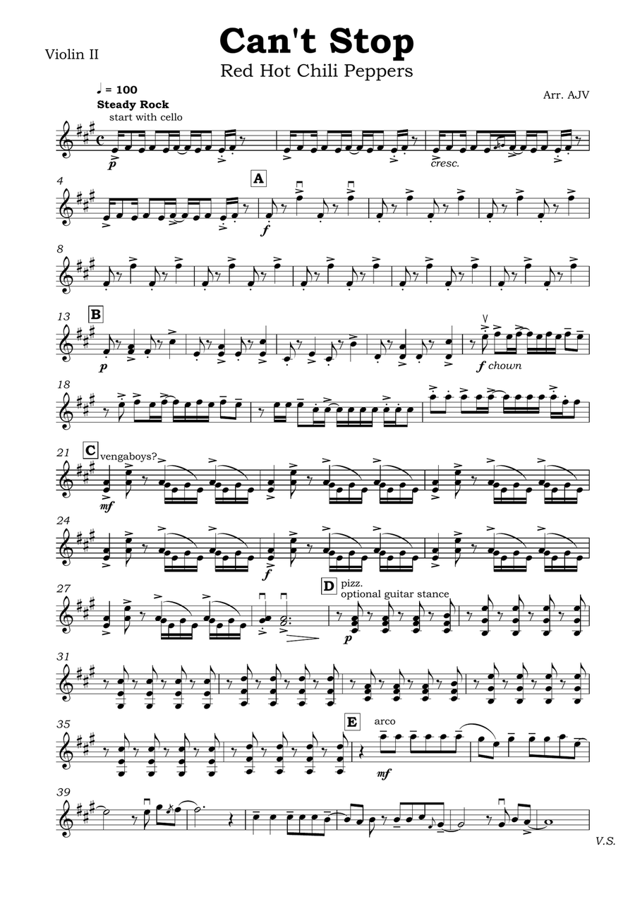 Can't Stop String Quartet scores gallery preview page 3