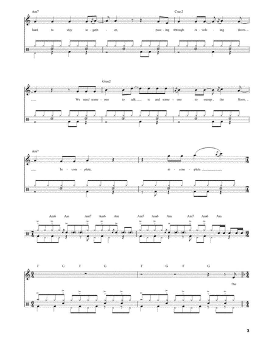 Distant Early Warning Distant Early Warning Drum Set scores gallery preview page 3