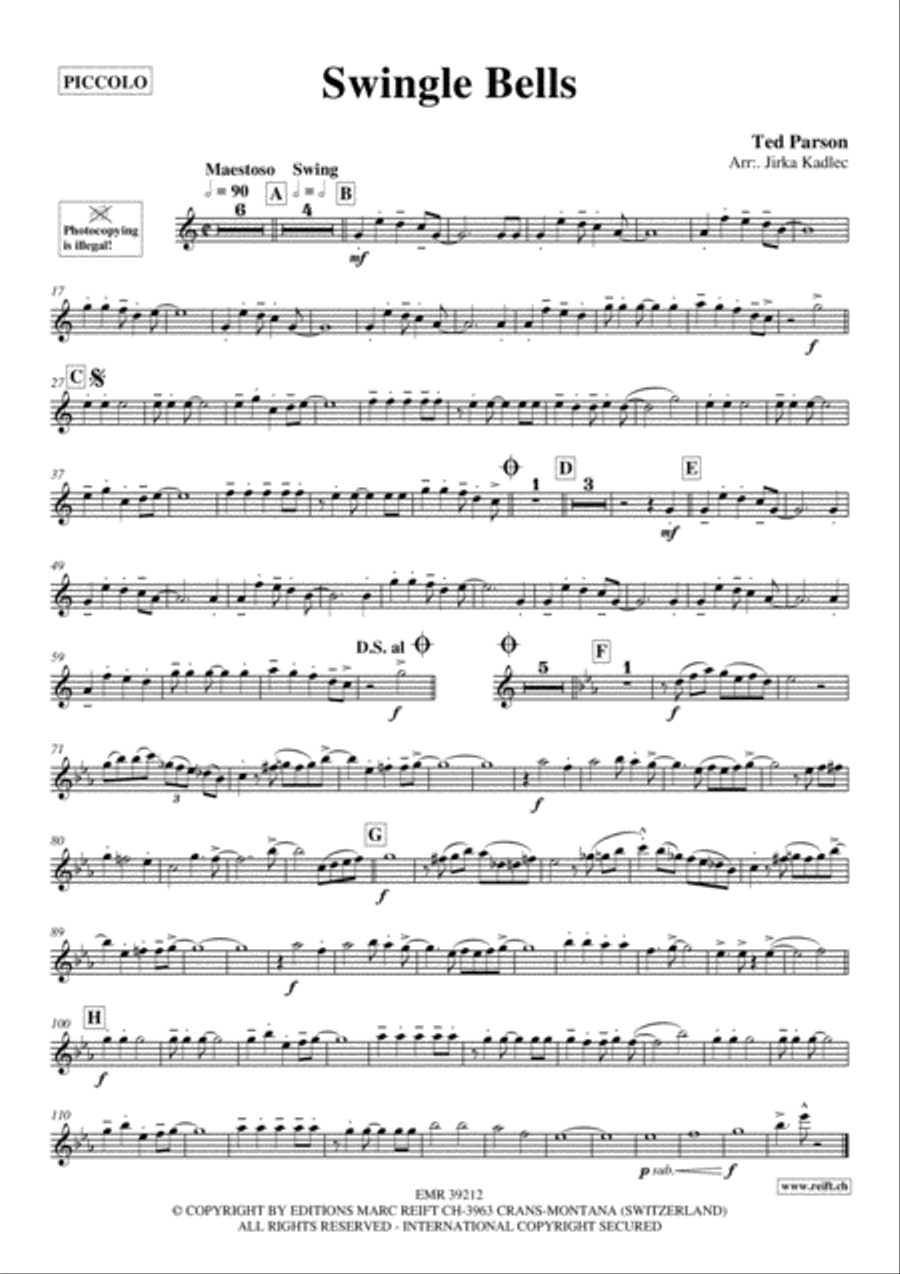 Swingle Bells Piccolo scores gallery preview page 2