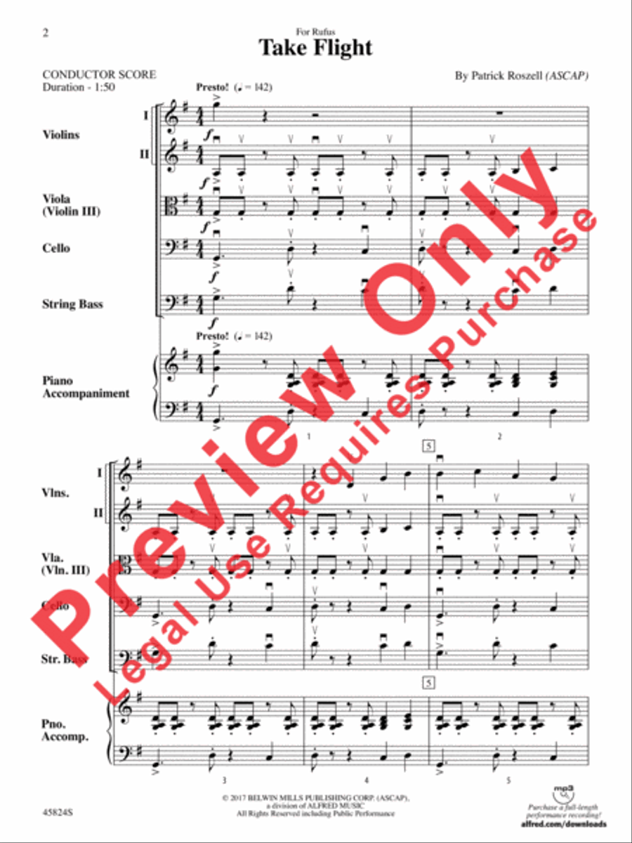 Take Flight Take Flight String Orchestra scores gallery preview page 2