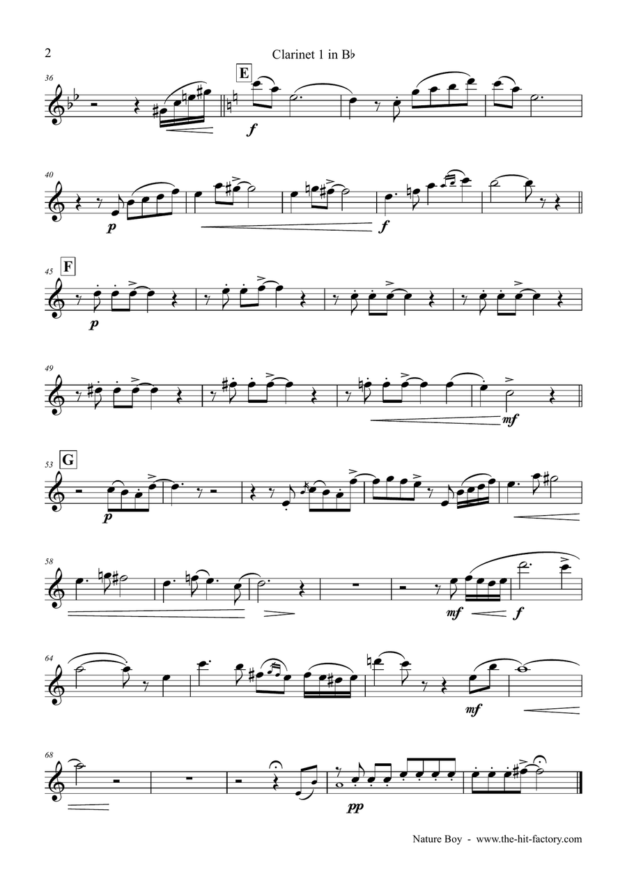 Nature Boy Woodwind Ensemble scores gallery preview page 5