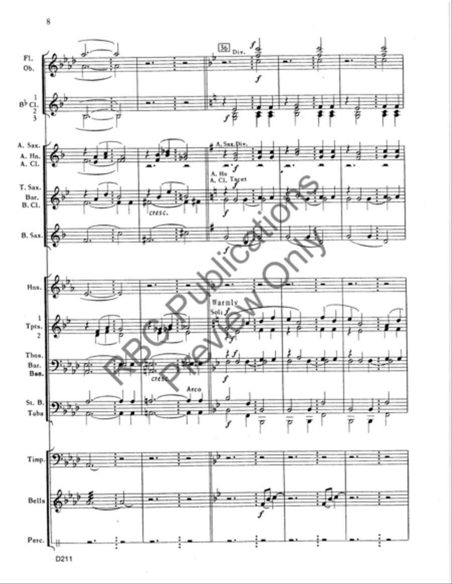 Gentle Journey Gentle Journey Concert Band scores gallery preview page 9