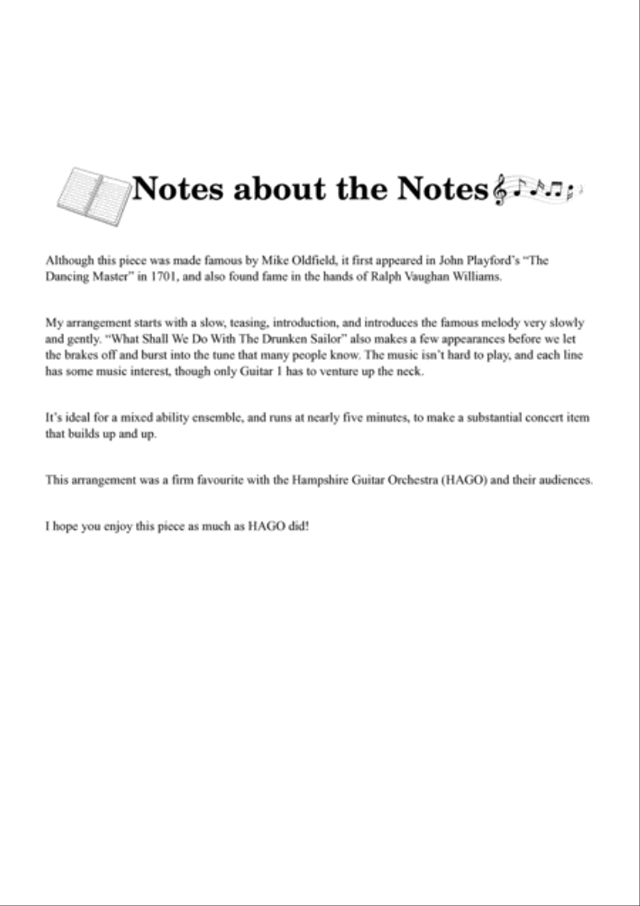 Portsmouth - Hornpipe for 4 guitars/large ensemble Large Ensemble scores gallery preview page 3