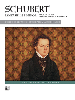Book cover for Schubert -- Fantasie in F Minor, Op. 103, D. 940