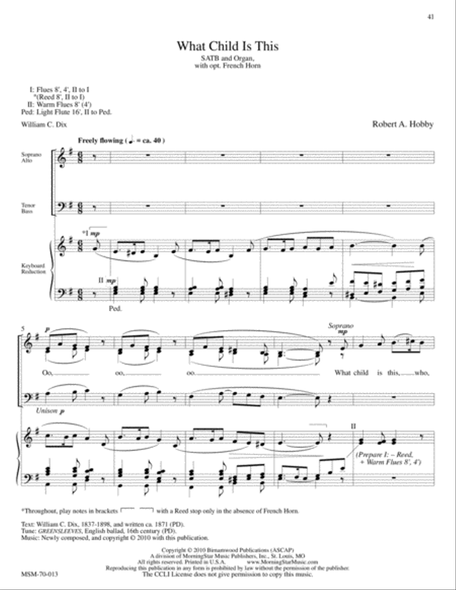 Holy Light: A Candlelight Service of Carols 4-Part scores gallery preview page 16
