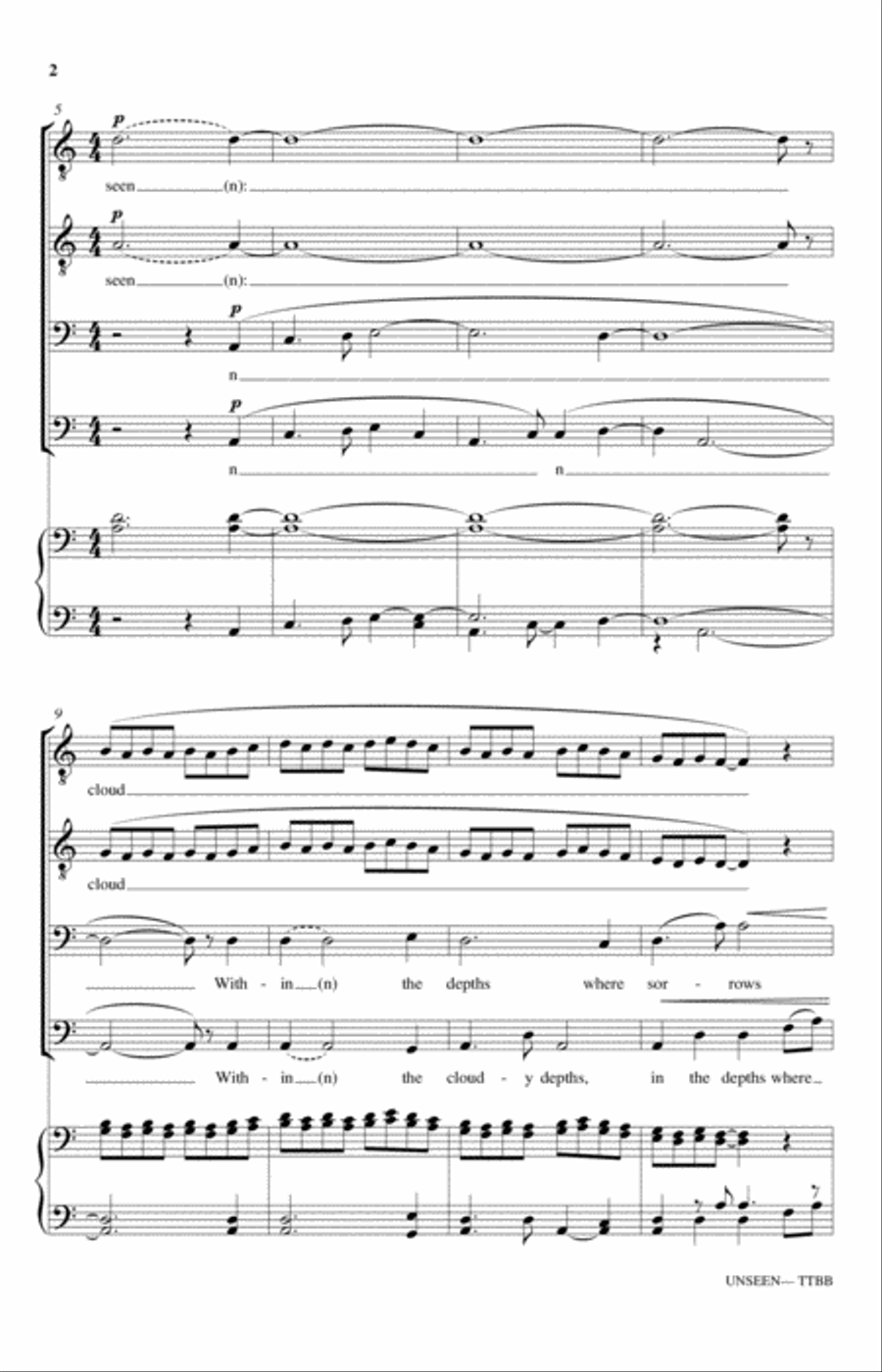 Unseen Unseen TTBB scores gallery preview page 2