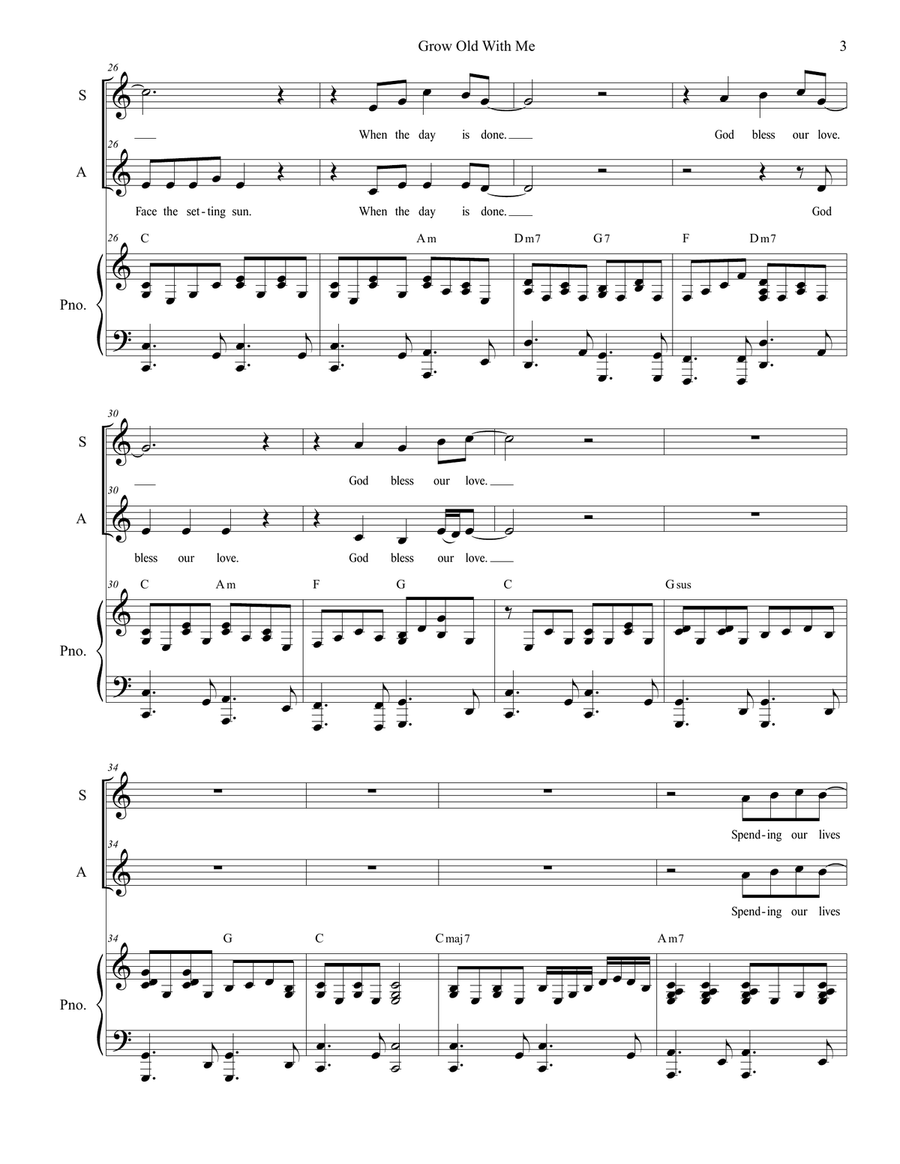Grow Old With Me Grow Old With Me Vocal Duet scores gallery preview page 3