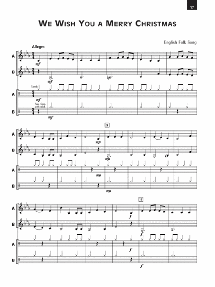 Accent on Christmas and Holiday Ensembles Concert Band scores gallery preview page 4