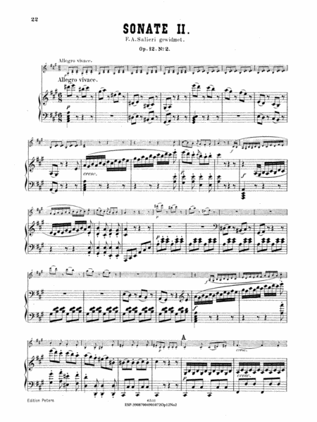 Sonata in A Major, Op.12 No.2