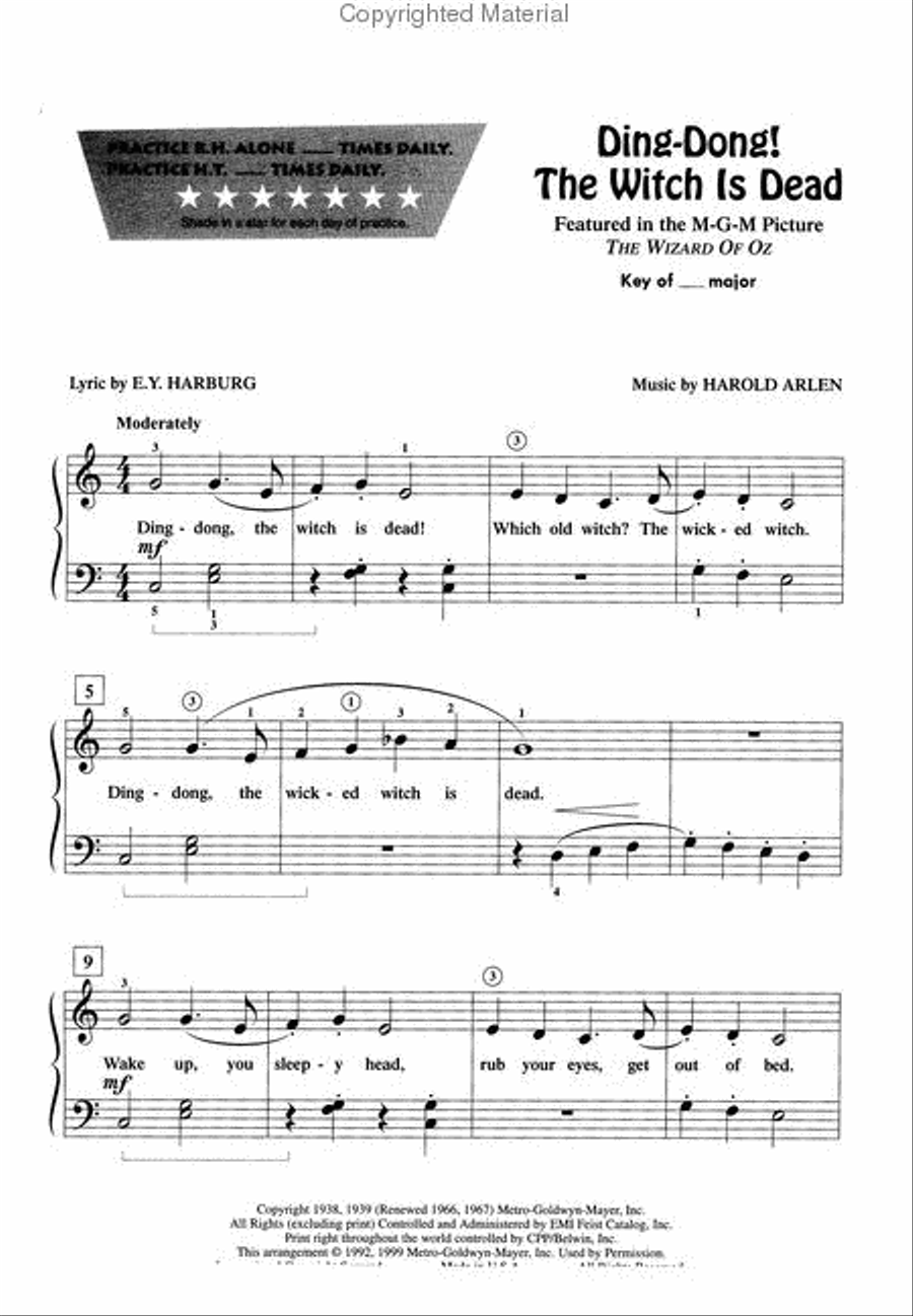 ChordTime Piano Kids' Songs Piano Method scores gallery preview page 4