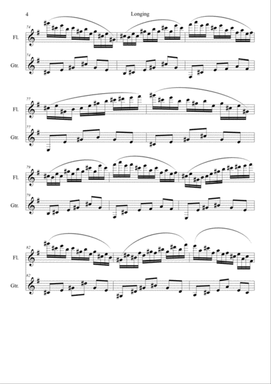 Longing Flute scores gallery preview page 4