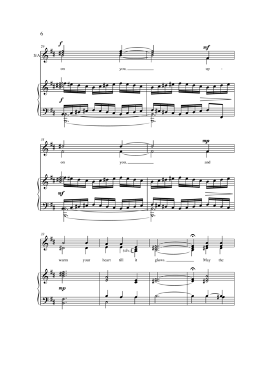A Celtic Blessing of Light SSA scores gallery preview page 10