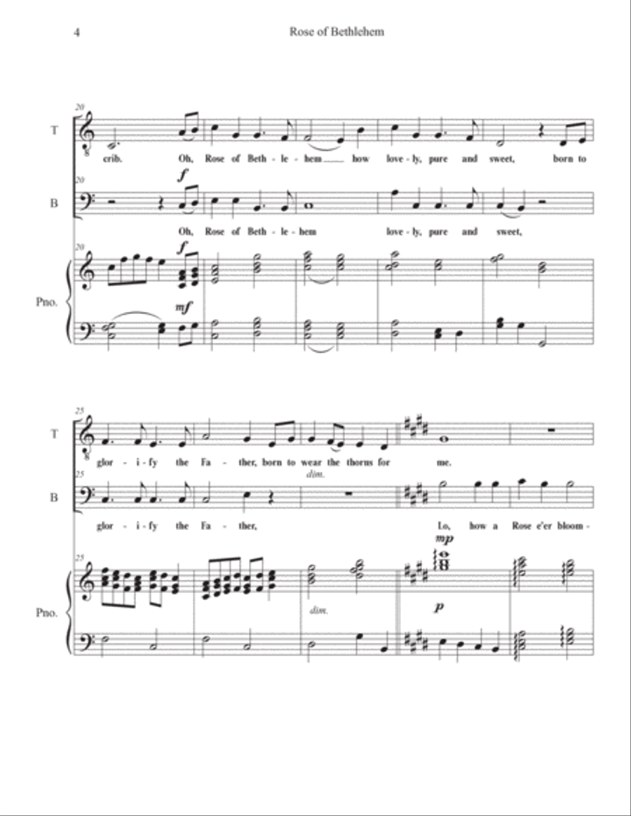 Rose Of Bethlehem Rose Of Bethlehem Tenor Voice scores gallery preview page 4