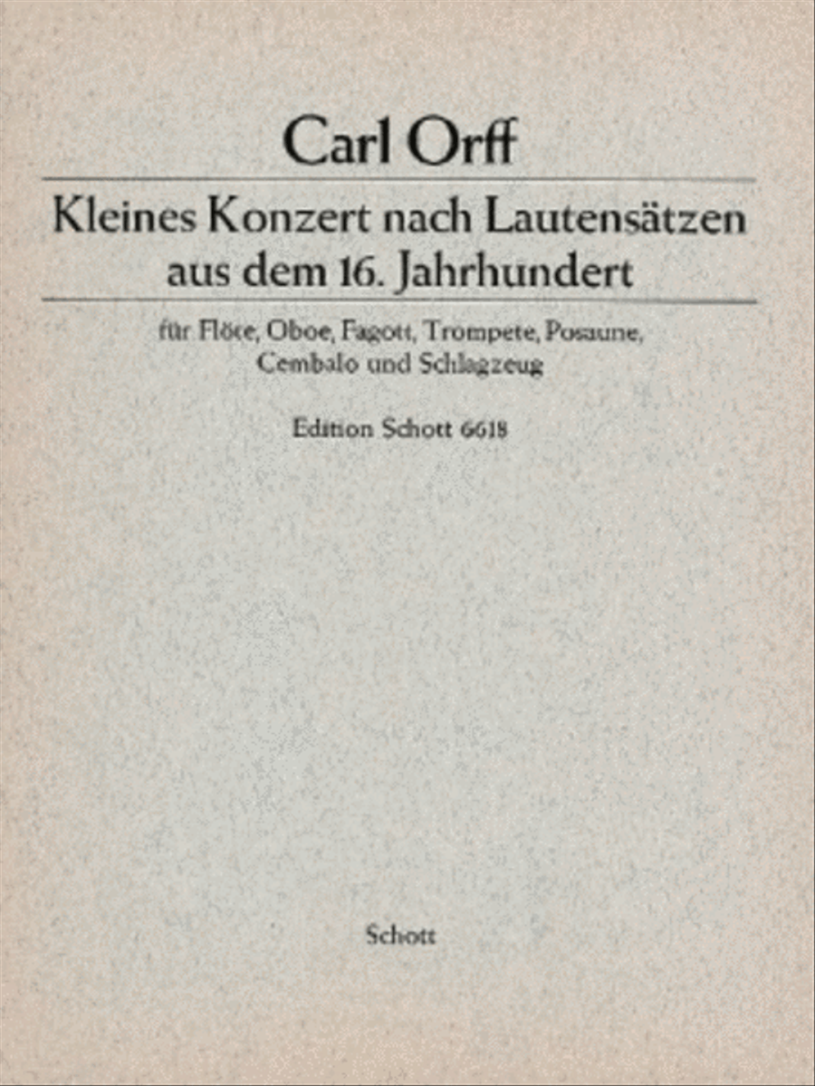 Little Concerto Score/parts Bassoon scores gallery preview page 1