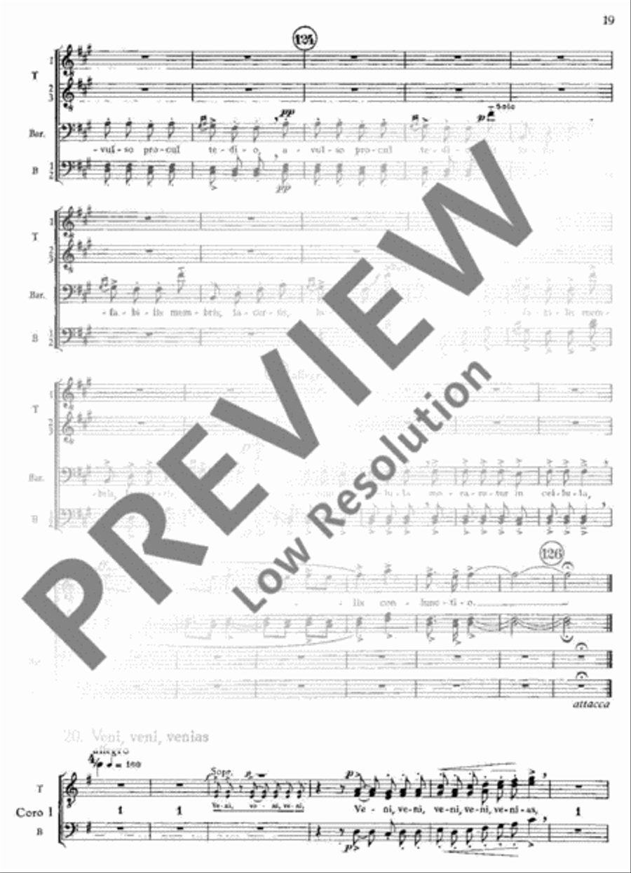 Carmina Burana Part scores gallery preview page 21