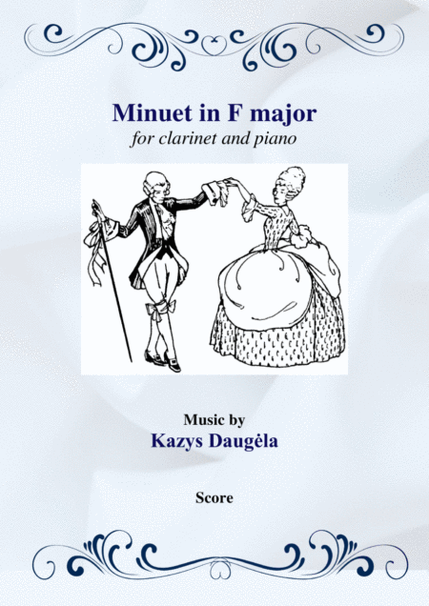 Minuet in F major for Bb Clarinet and Piano image number null