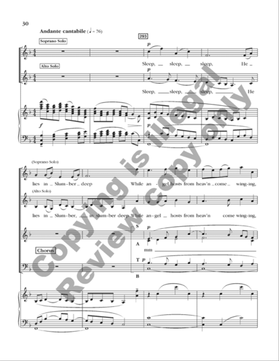A Symphony of Carols (Choral Score) 4-Part scores gallery preview page 30