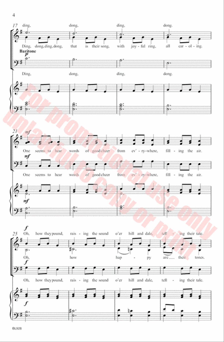 Carol of the Bells Carol of the Bells 3-Part scores gallery preview page 5