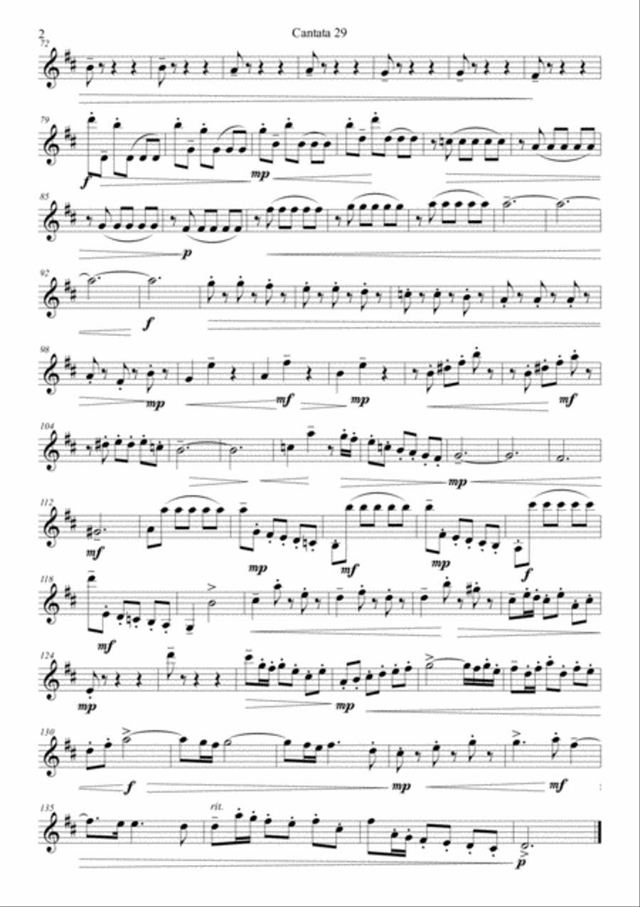 Arrangement to string orchestra of Bach masterpeace. String Orchestra scores gallery preview page 2