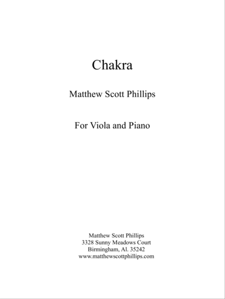 Chakra Chakra Viola scores gallery preview page 2
