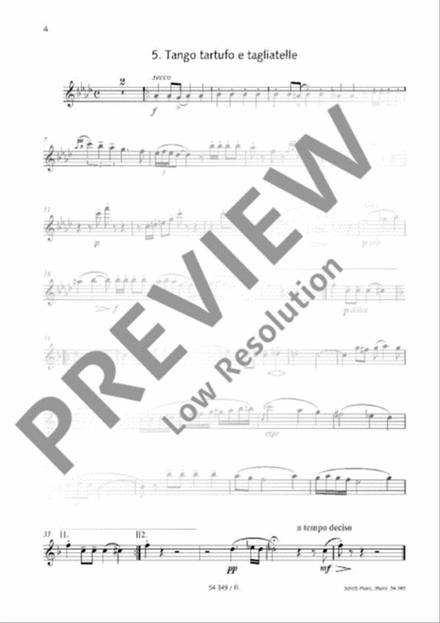 Happy Birthday Woodwind Quintet scores gallery preview page 13