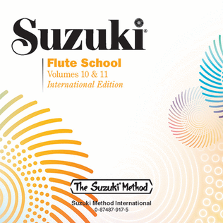 Book cover for Suzuki Flute School, Volumes 10 & 11